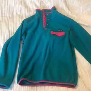 Teal Patagonia jacket!